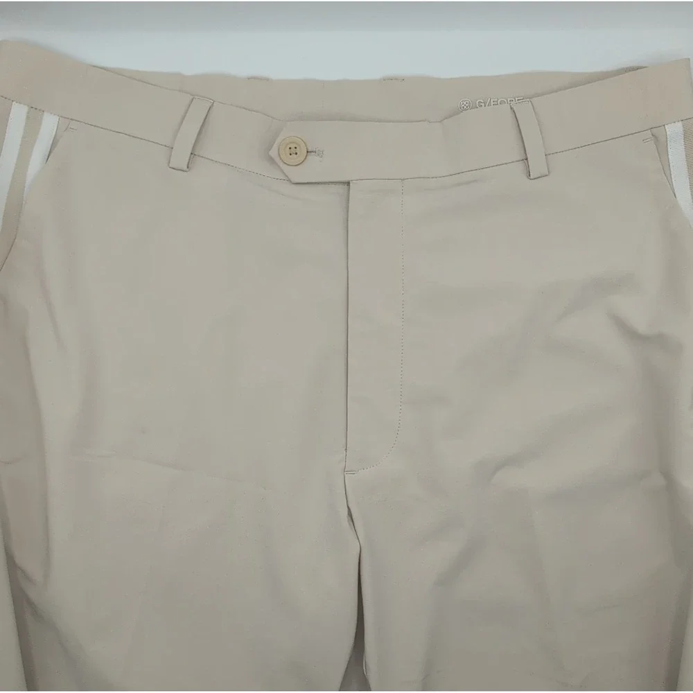G/FORE Maverick Golf Shorts Mens 36 Khaki Performance Golf Stretch Chino